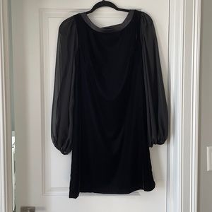 Little Black Velvet Dress